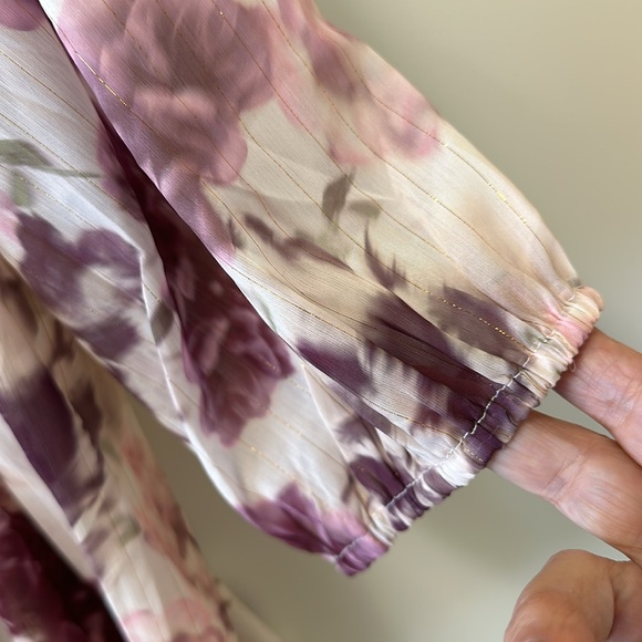 Torrid • Babydoll Crinkle Chiffon Blouson Sleeve Top • Sz 1X (14-16) • NWT!! - Picture 3 of 9